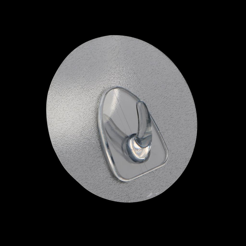 3x Self Adhesive Utility Hooks Wall Hook Traceless Sticky Clothes Towel Hanger, Clear