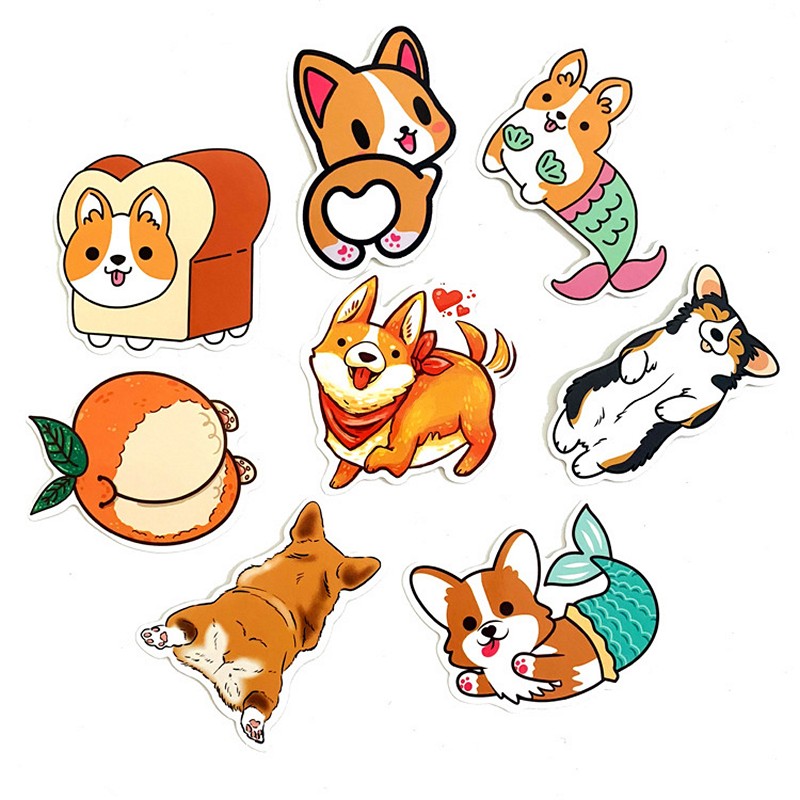 Bộ 25 miếng Sticker hình dán Thú cưng