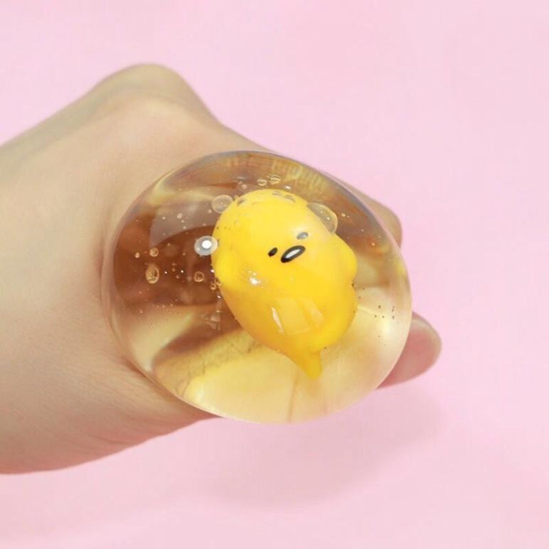 Trứng Lười Gudetama bóp trút giận xả stress giải tỏa căng thẳng đàn hồi mềm mịn