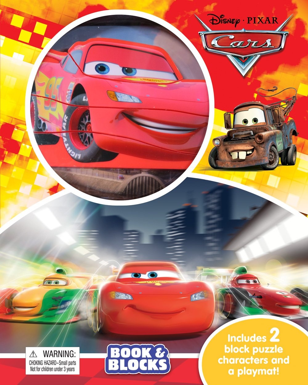 Disney Cars Book &amp; Blocks