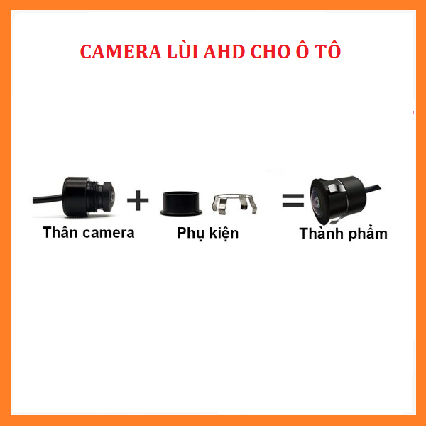 [Hỗ Trợ Lắp Đặt] Camera lùi loại AHD tròn chuyên đêm siêu nét độ phân giải 1080p cao cấp, chống nước, Siêu bền, Camera de ô tô, camera lùi ô tô giá rẻ, camera quan sát, camera lùi xe hơi giá rẻ. camera oto có cân bằng ánh sáng vào ban đêm. Phụ kiện xe hơi