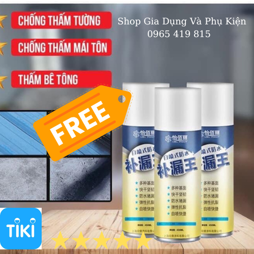 Sơn Xịt Chống Thấm, Chống Rột, Sơn Xịt Nano Chống Thấm 100%