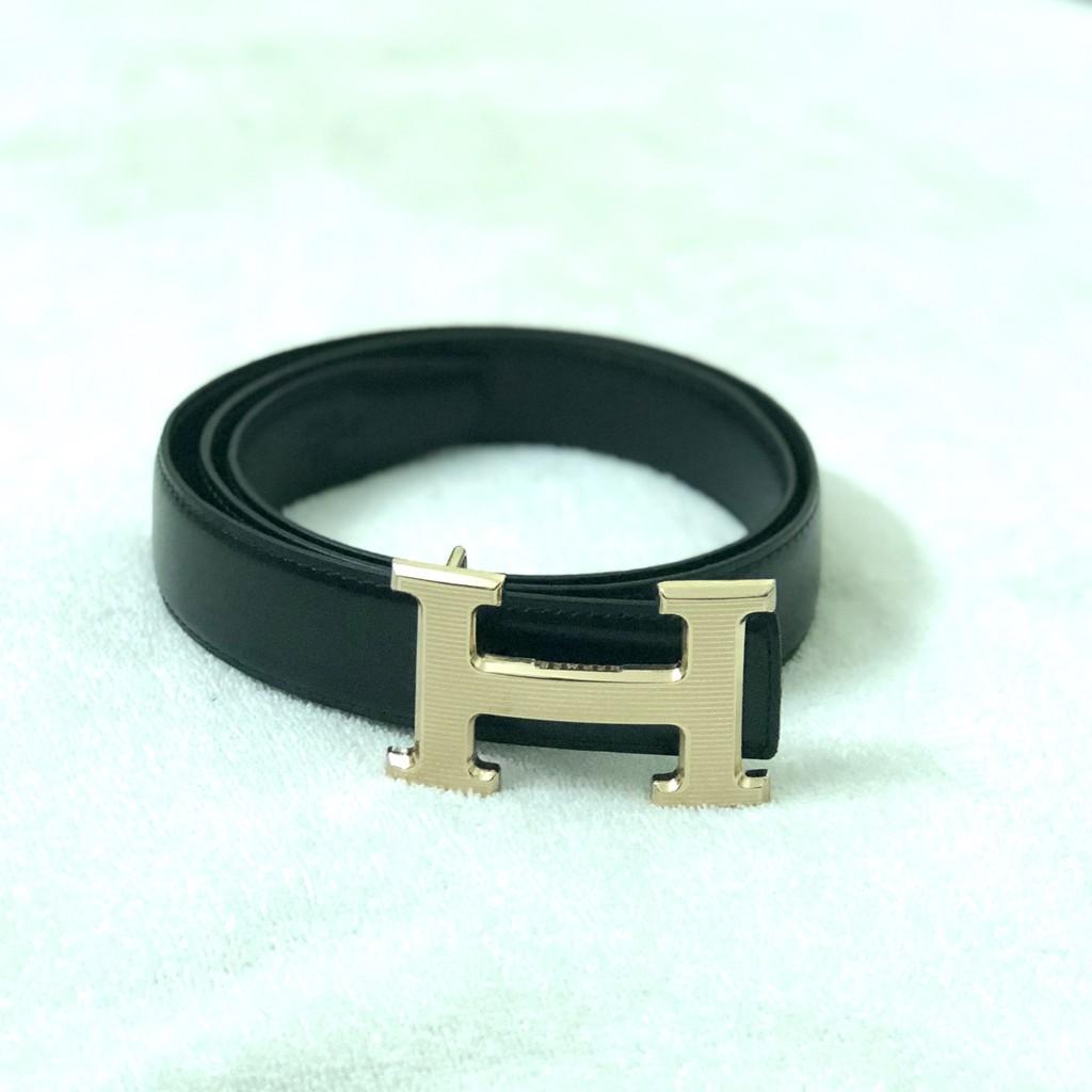 Thắt Lưng dây da thật xuất xứ từ Hàn Quốc dành cho nam đẹp không thể ngờ mặt chữ H