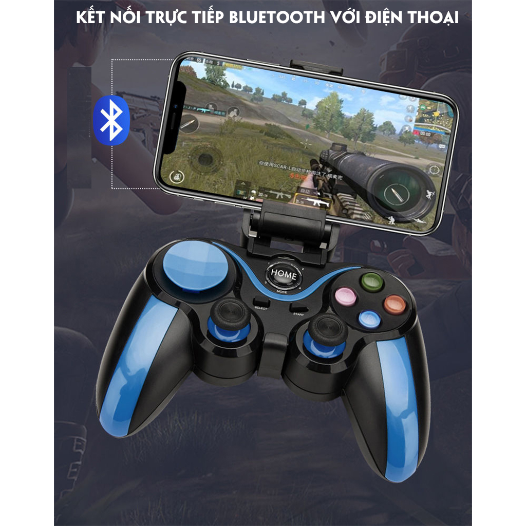 Tay Cầm Chơi Game ,Tay Cầm Chơi Game Bluetooth VINETTEAM S9 ,Tay Cầm Chơi Game PUBG ,RULES OF SURVIVAL...Kết Nối Chơi Game Không Cần APP Cho ANDROID, IOS Có Đế Giữ -4080 -Hàng Nhập Khẩu