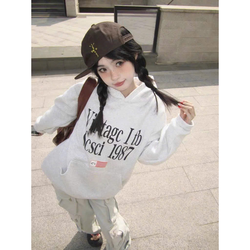Áo Hoodie Unisex Nam Nữ Sosor 1987 Màu Xám Vải Nỉ Dày Dặn Siêu Đẹp, áo khoác hoodie cặp đôi
