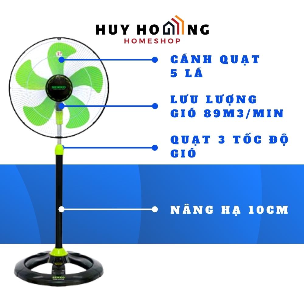 Quạt đứng Senko DCN1808 Lồng mạ crom ( Màu ngẫu nhiên) - Hàng chính hãng