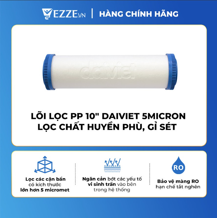 Lõi lọc nước Số 1 PP 5 Micron hàng chính hãng dành cho máy lọc nước RO