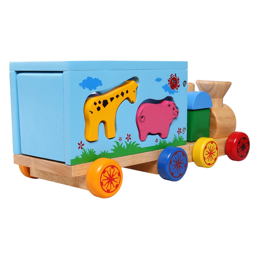 Đồ Chơi Gỗ Winwintoys - Xe Lửa Chở Thú 65272