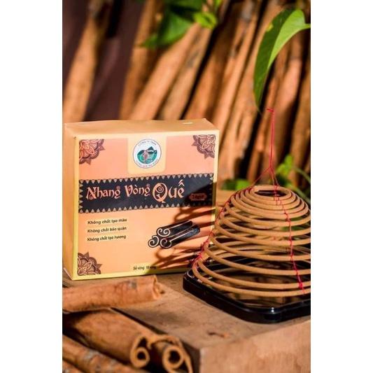 NHANG VÒNG QUẾ /HỘP 10 VÒNG MỖI VÒNG CHÁY 24GIO/THƠM DỊU NHẸ/ ÍT KHÓI/HUONG QUẾ AN TOÀN