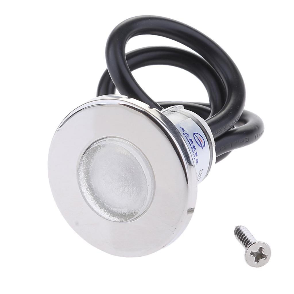 Amber LED 12V Marine Boat Courtesy Light RV Yacht Deck Outdoor