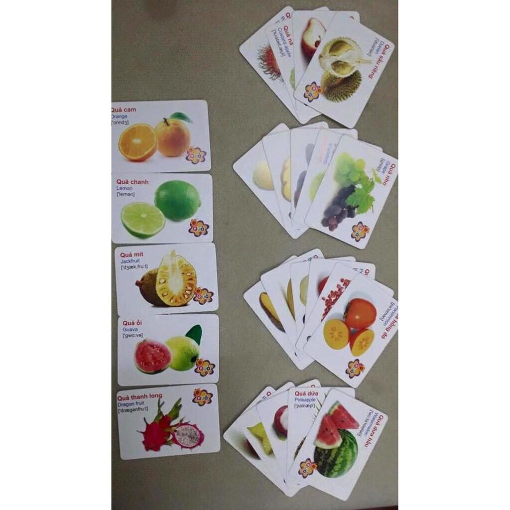 (Thẻ Học Thông Minh) Bộ Thẻ học Gồm 16 Chủ Đề 416 Thẻ Flashcards Cho bé