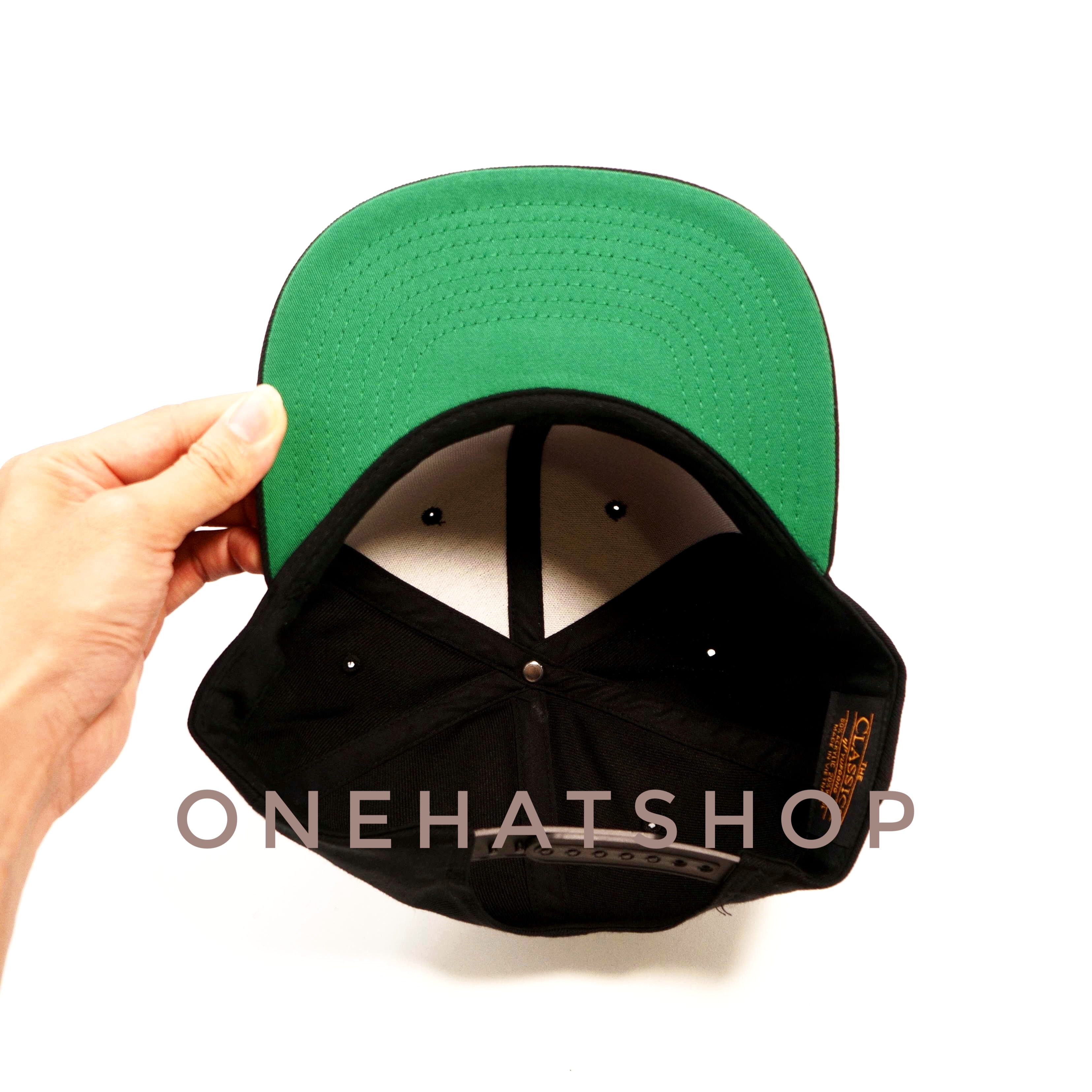 Nón Snapback Hip Hop Trơn Đen vành thẳng xịn chính hãng