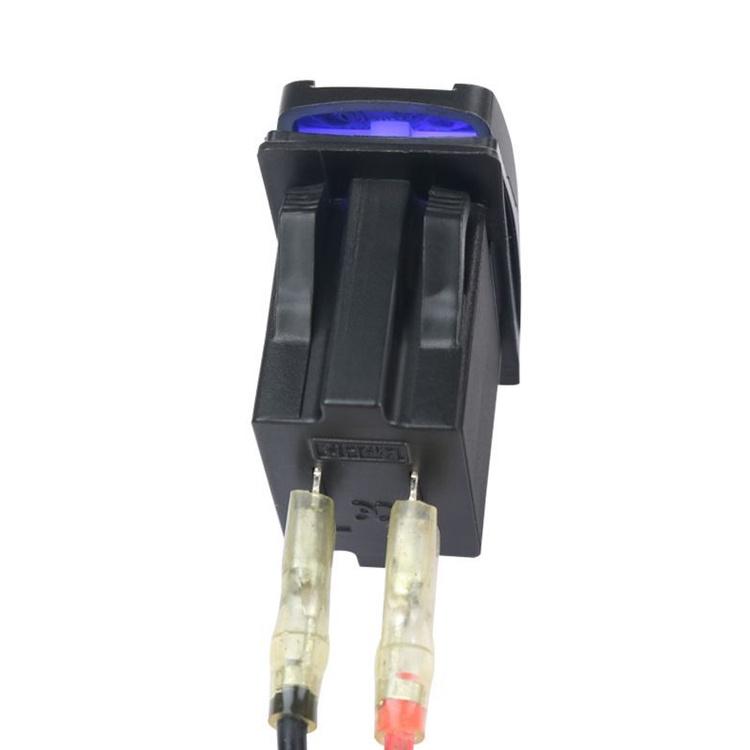 Tẩu Sạc Nhanh Qc3.0 Hai Cổng USB QC 12-24V Tích Hợp Đèn LED 5V Cho Xe Hơi