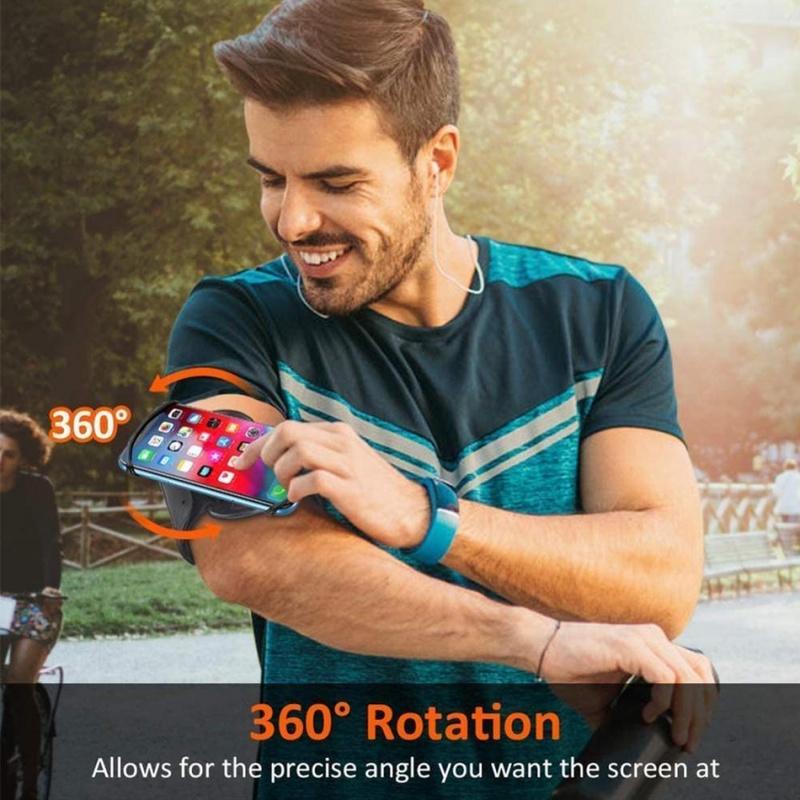 360°Túi Đựng Điện Thoại Đeo Cổ Tay Thiết Kế Xoay Tròn Tiện Dụng Khi Chơi Thể Thao
