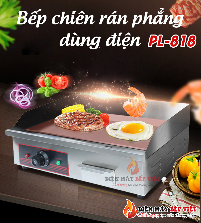 Bếp Chiên Phẳng Dùng Điện - PL-818, Bếp Chiên Nhúng, Bếp Chiên Điện