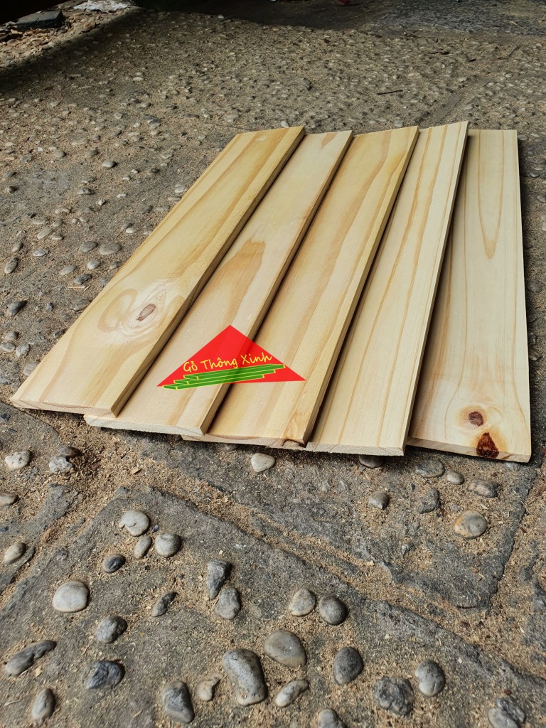 Bó 5 thanh gỗ thông dài 50cm, rộng 10cm, dày 1cm được bào láng 4 mặt phù hợp để trang trí, chế loa bluetooth, DIY