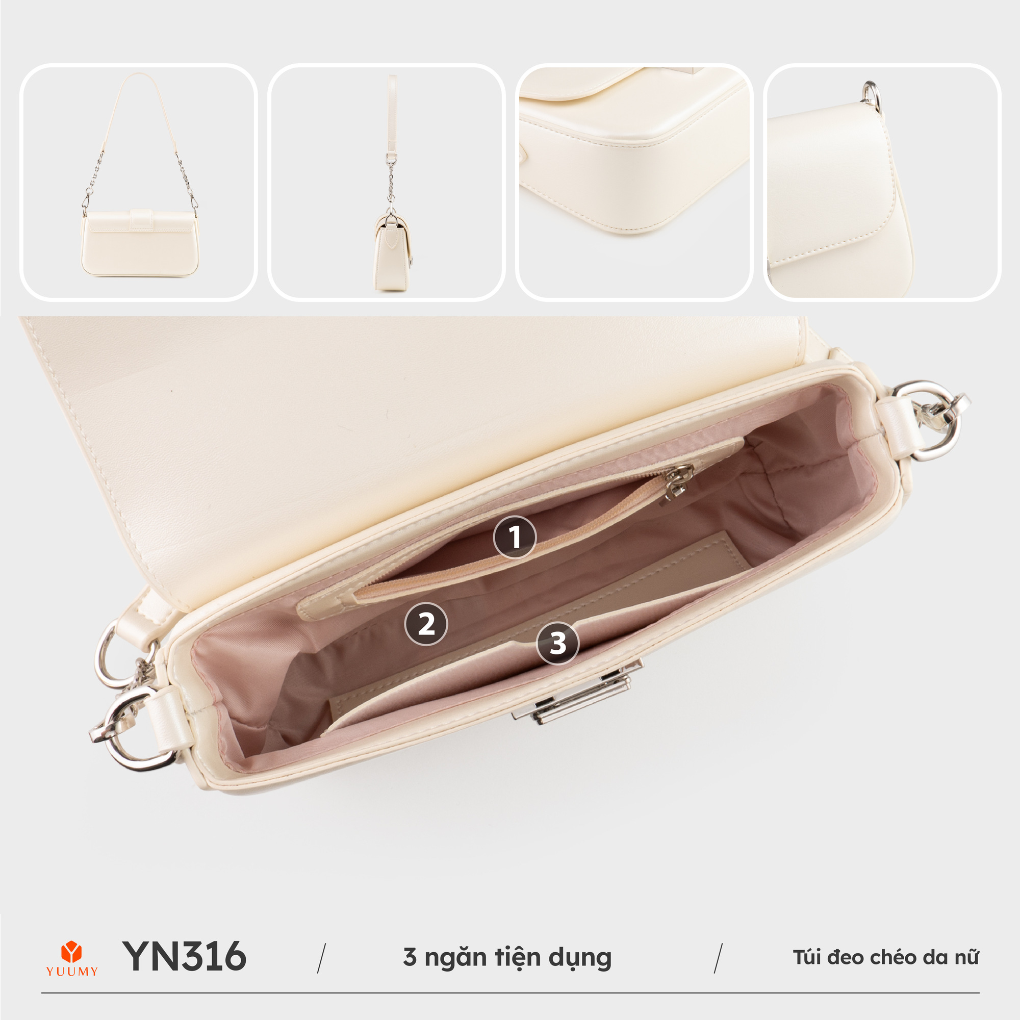 Túi đeo chéo nữ YUUMY YN316