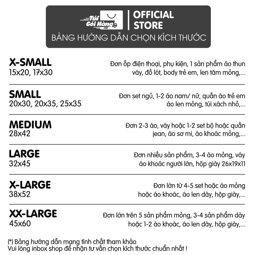 Túi Gói Hàng Niêm Phong  Vật Liệu Mới Tím Gia Cường Size 17x30cm