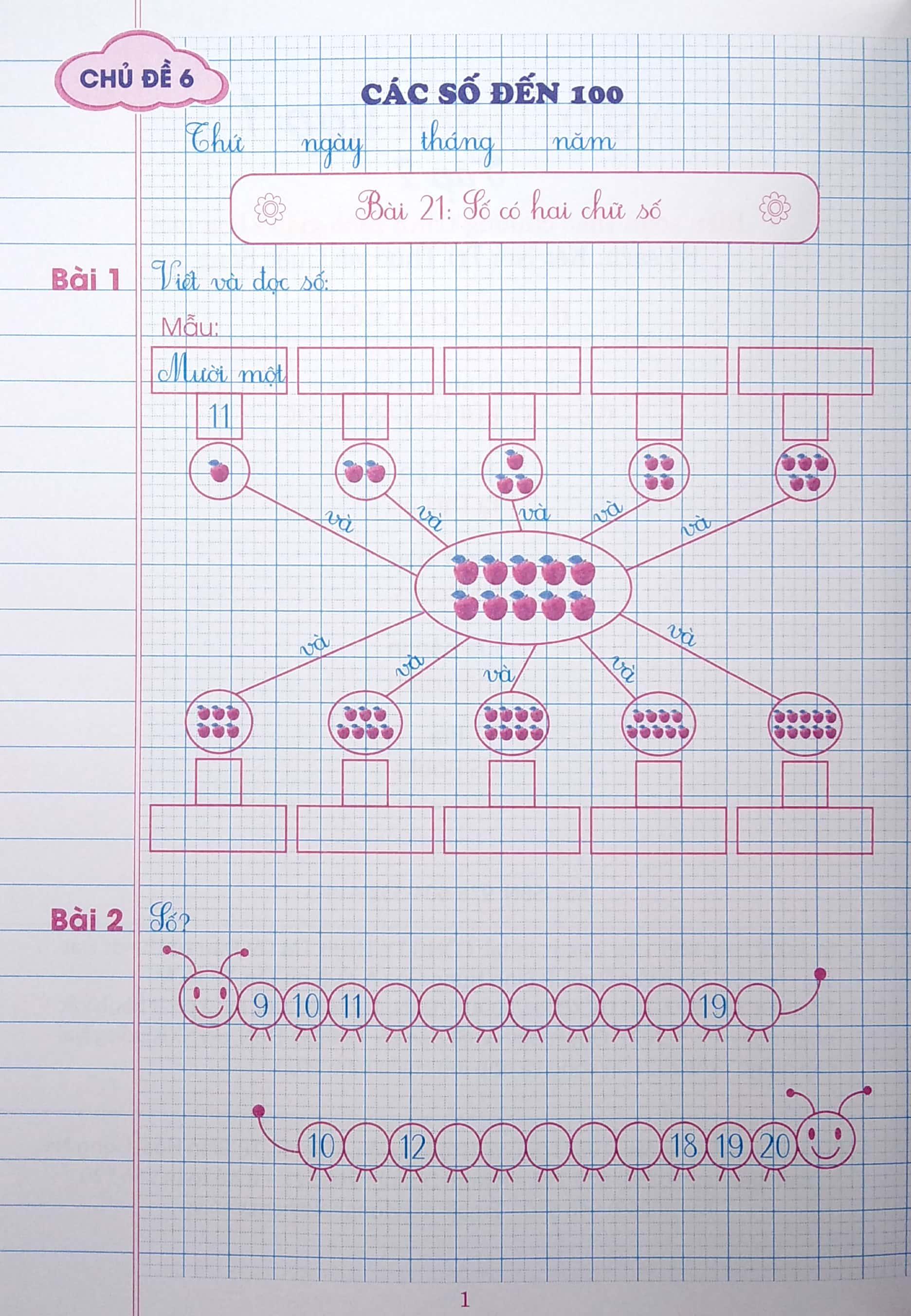 Vở Ô Li Bài Tập Toán 1 - Quyển 2 (Theo Kết Nối Tri Thức Với Cuộc Sống)