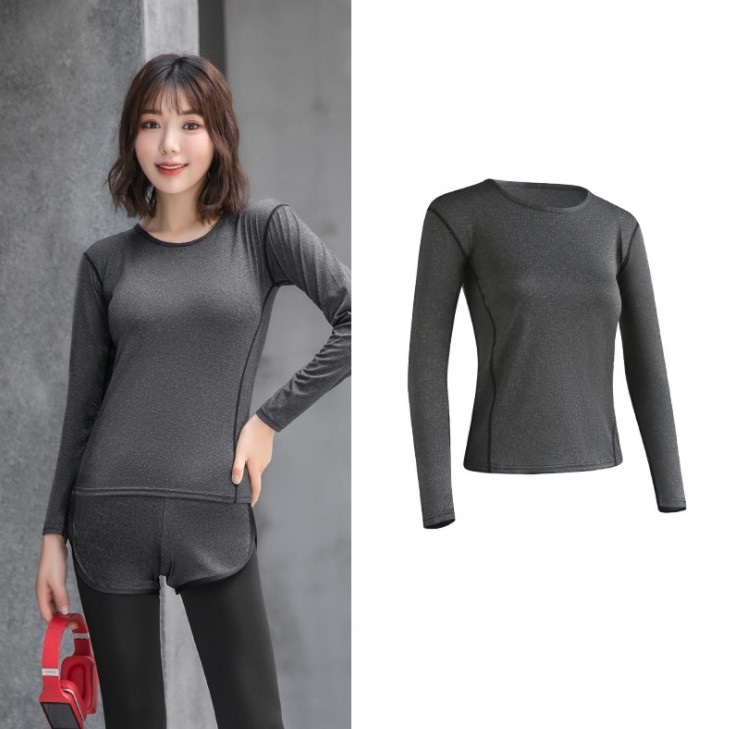 Set Đồ Tập GYM Nữ - Bộ đồ tập GYM 2 món, Gồm Áo Thun dài tay và Quần dài 2 Lớp
