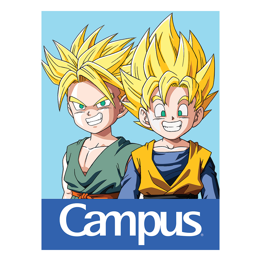 Lốc 5 Cuốn Vở A5 4 Ô Ly (2 x 2 mm) Campus Dragon Ball Z - Super Sayan NB-ADBS96 - ĐL 120 (96 Trang) - Mẫu Ngẫu Nhiên