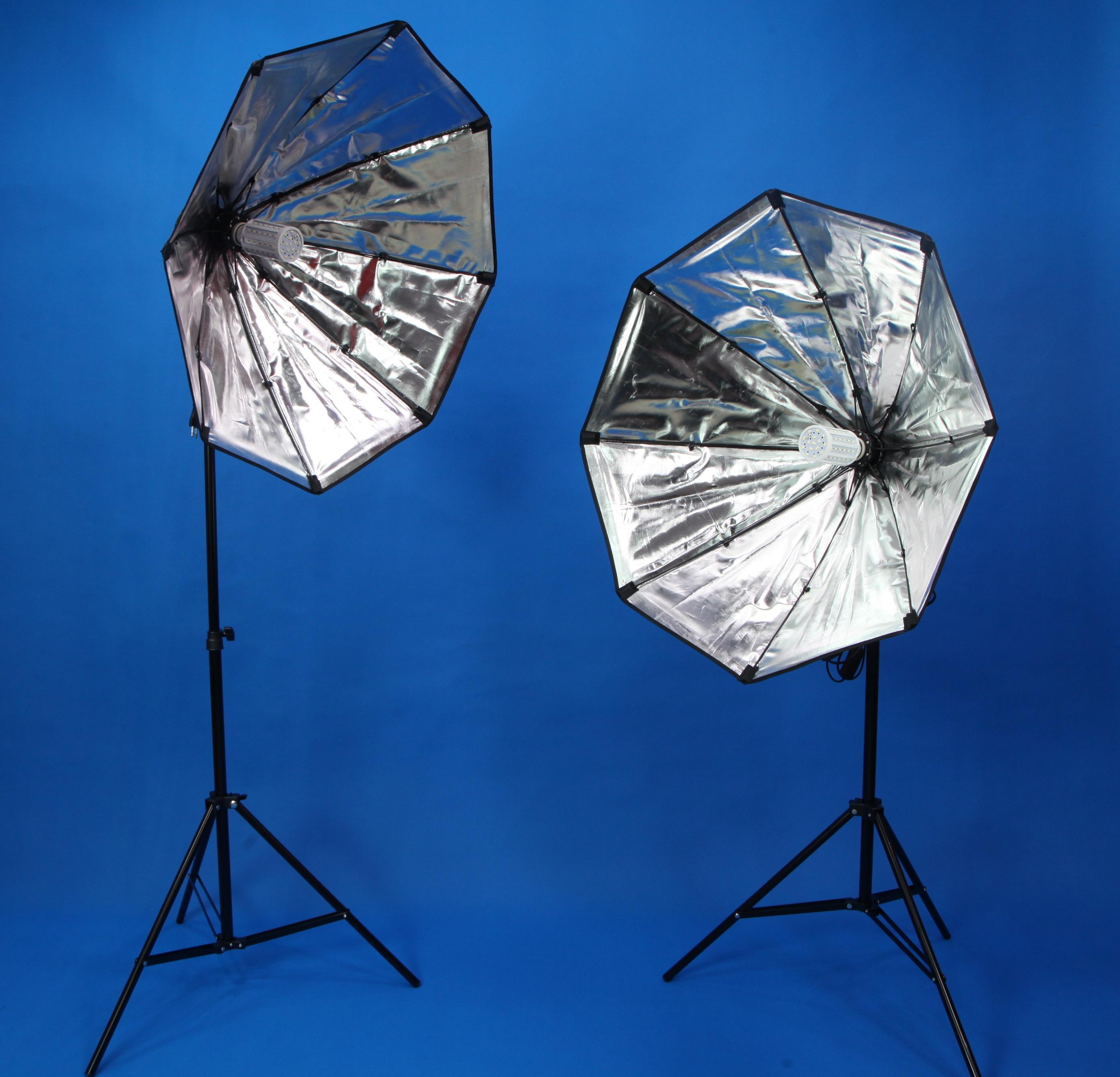 Combo 2 đèn LED360 20w softbox bát giác 75cm