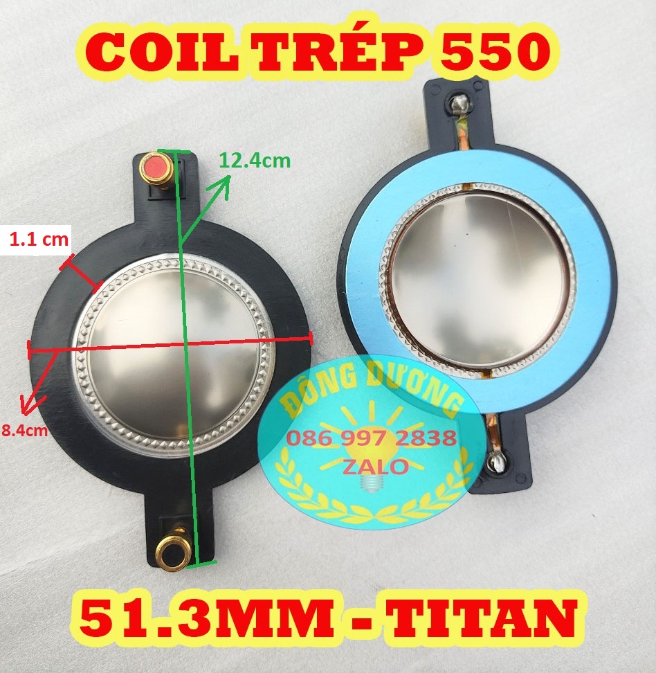 LOA TRÉP KÈN 550 REN XOÁY - TỪ 130 CÔN 51.3MM TITAN - CỦ KÈN SÂN KHẤU - TREBLE 550