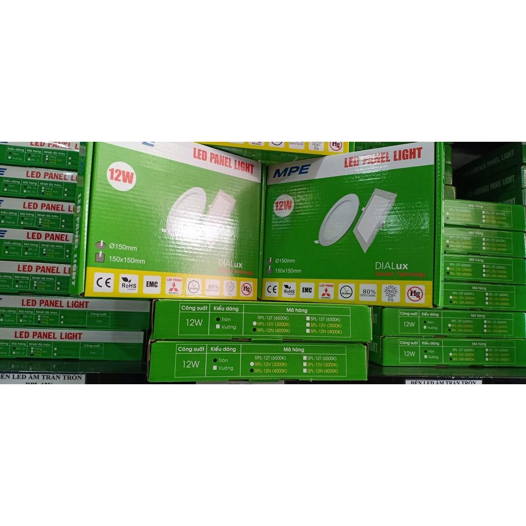 Bóng đèn Led Âm trần Panel 12W RPL-12T, RPL-12V, RPL-12N, RPL-12/3C- Thương Hiệu MPE