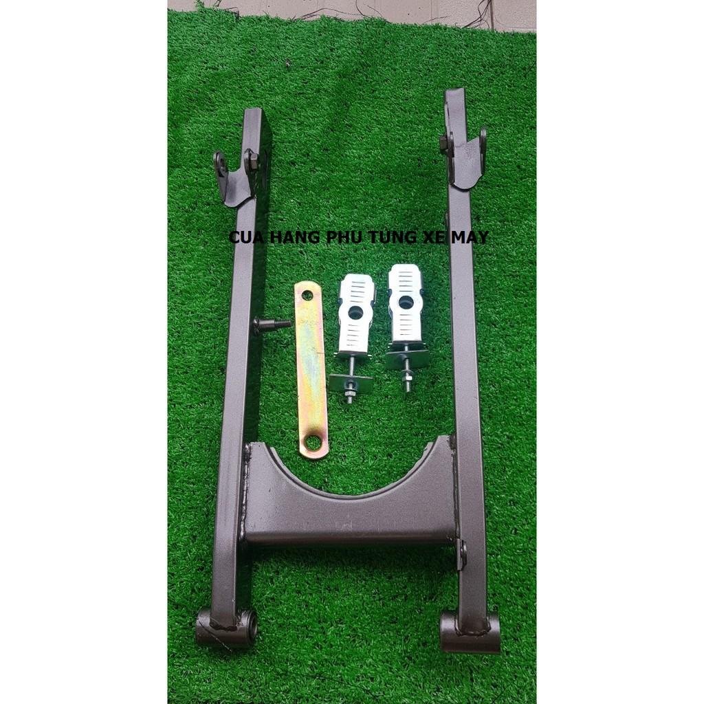 Gấp xe Sirius, Jupiter 50cm màu xám kèm pát tăng sên + pát giữ má đùm