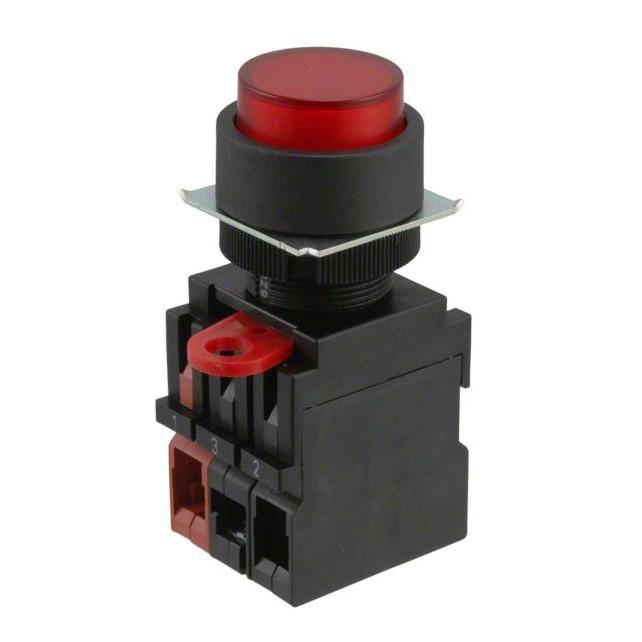 Nút nhấn D22 có đèn 220VAC Omron A22L-TR-T2-11M - Đỏ
