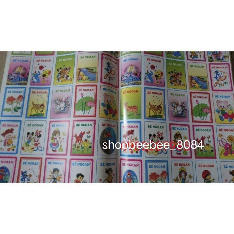 Set 50 phiếu bé ngoan cho trẻ mầm non