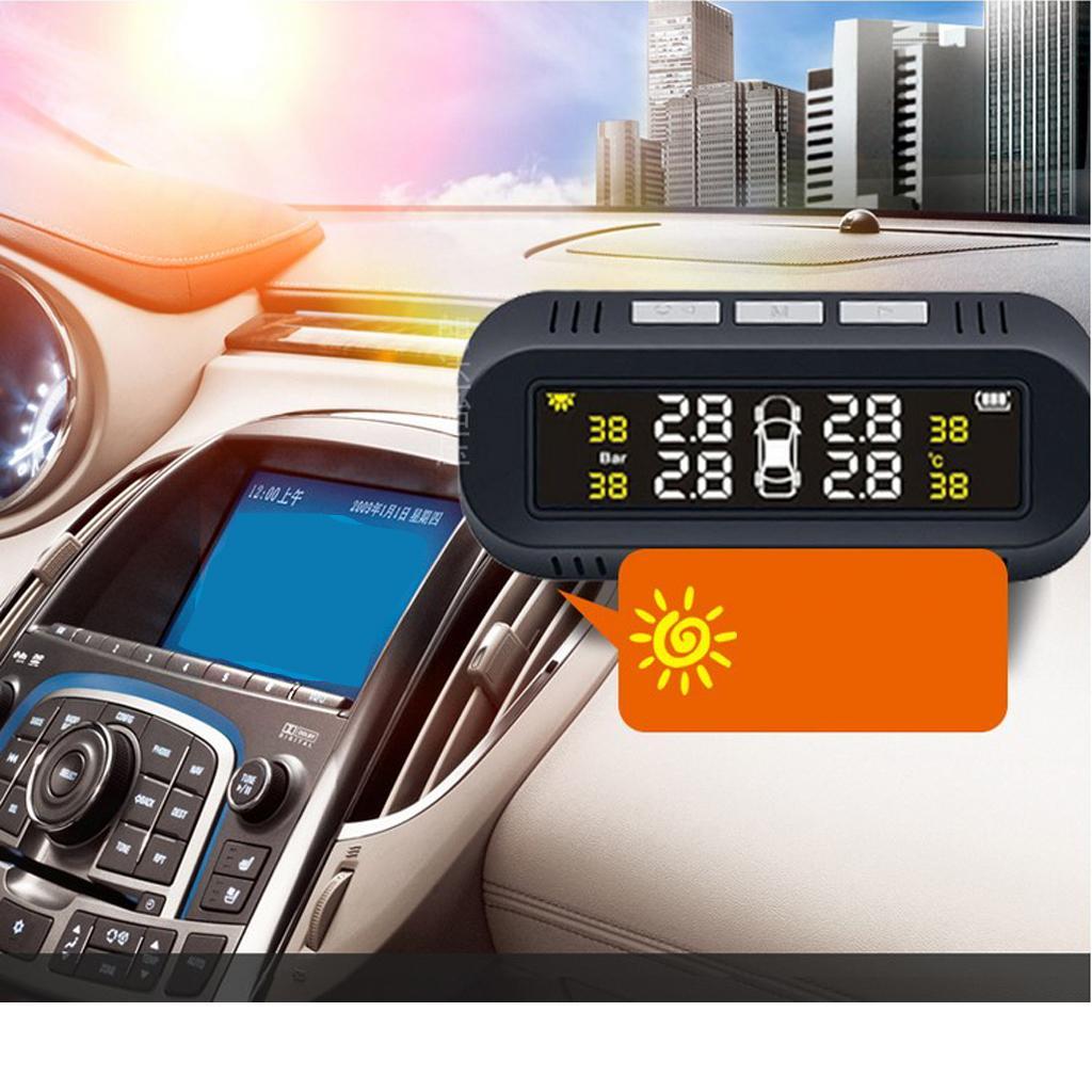 TPMS LCD Wireless Car Tire Pressure Monitoring System with External Sensors Kit