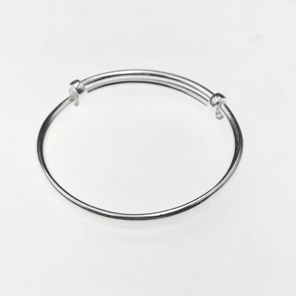 Lắc Tay , Chân Trẻ Em Bạc Ta S99 Dạng Kiềng Đơn Giản Bạc Hiểu Minh LTE064S