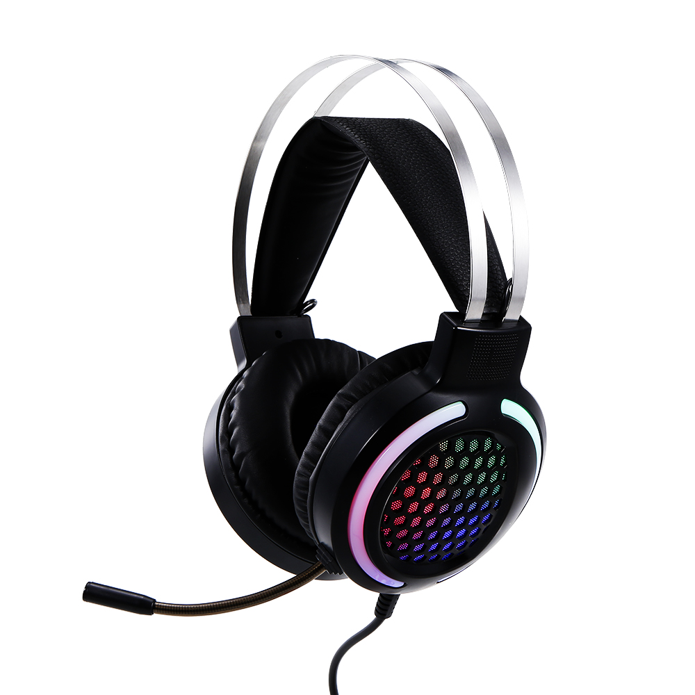 Tai Nghe Chơi Game Có Dây RGb Nhiều Màu Sắc Với Micrô 360° Giảm Tiếng Ồn 3,5 Mm + USB Cho Máy Tính Xách Tay PC