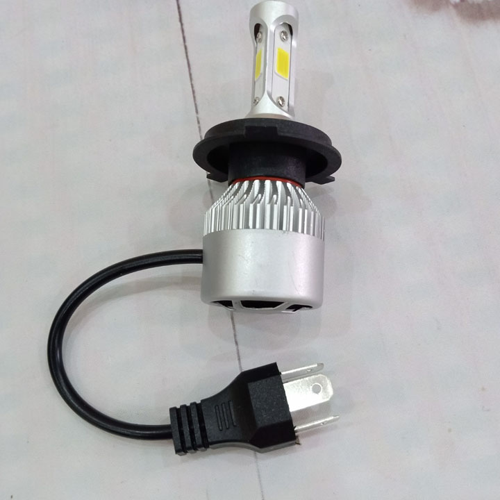 Đèn pha Led C6 3 tim chân H4 gắn cho nhiều loại xe, Độ sáng lên tới 8000 lumen, Màu ánh sáng 6500k - A270