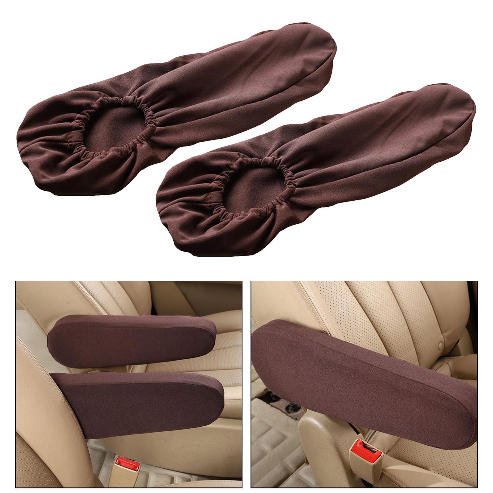 2Pcs Seat Armrest Cover Interior Accessories Easy Install Auto Armrest Cover