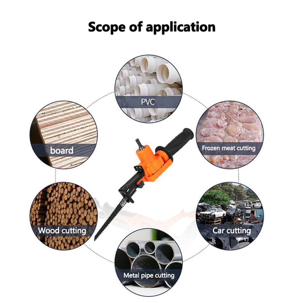 Household Practical Electric Drill Modified Electric-Saw Electric Reciprocating-Saw Portable Power Drill Into Saber-Saw