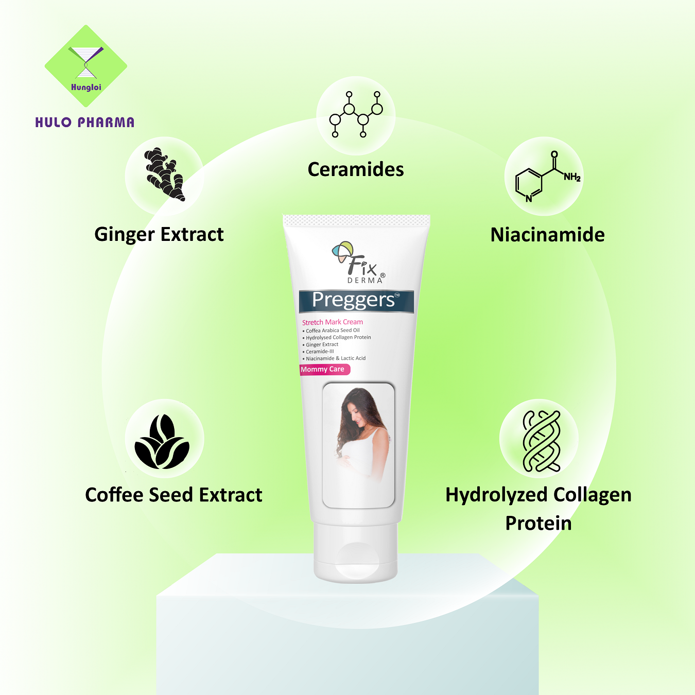 Kem ngăn ngừa và làm mờ vết rạn da Fixderma Preggers Stretch Mark Cream (60g)