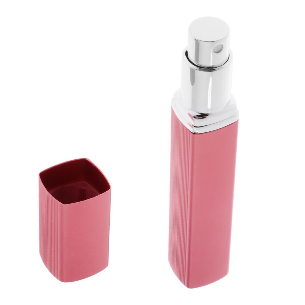 12ml Refillable Empty Fine Mist Sprayer Bottle Atomizer Makeup Perfume Essential Oils Vial Container - Pink, Silver, Red, Blue, Gold, Purple