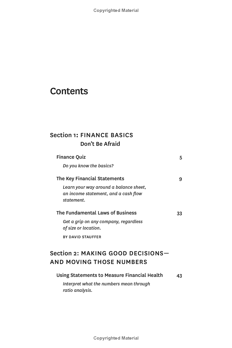 Harvard Business Review Guide To Finance Basics For Managers