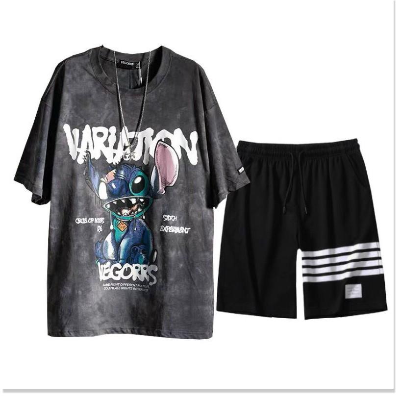SET BỘ THUN HÈ HOẠ TIẾT HOẠT HÌNH SIÊU CHẤT CỰC HOT HÈ THỜI TRANG KING FASHION