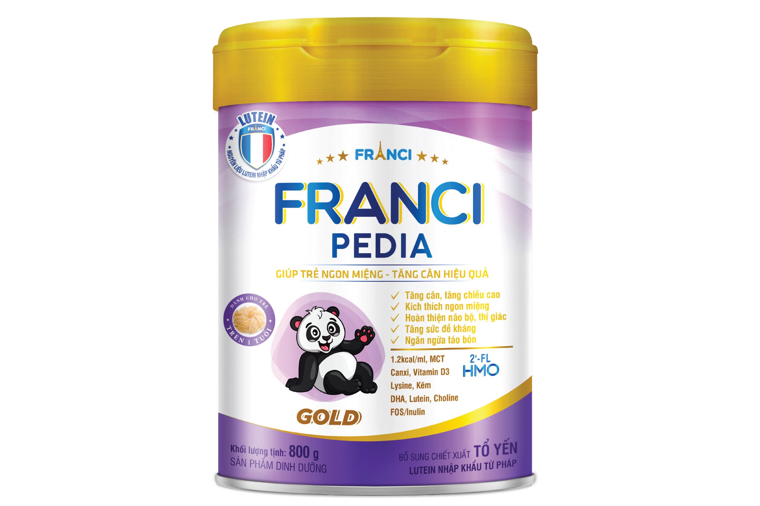 Combo 5 lon Sữa công thức FRANCI PEDIA GOLD lon 800g – Giúp bé hết biếng ăn – Tăng cường hấp thu