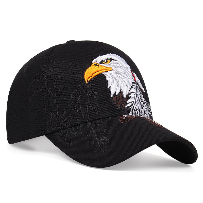 Unisex đại bàng thêu Snapback hip hop mũ mũ chiến thuật mũ bóng chày đáng yêu mũ câu cá câu cá cho nam giới phụ nữ Color: Blue Size: Adjustable 56-60cm