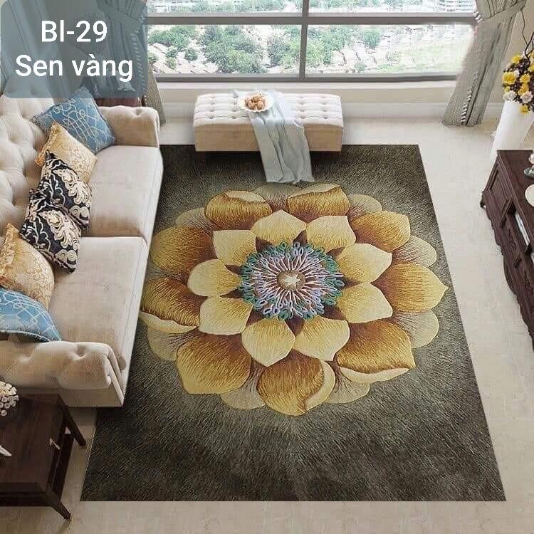 Thảm nỉ BALI trải sàn loại 1m6 x 2m3 loại 5D mẫu sang trọng