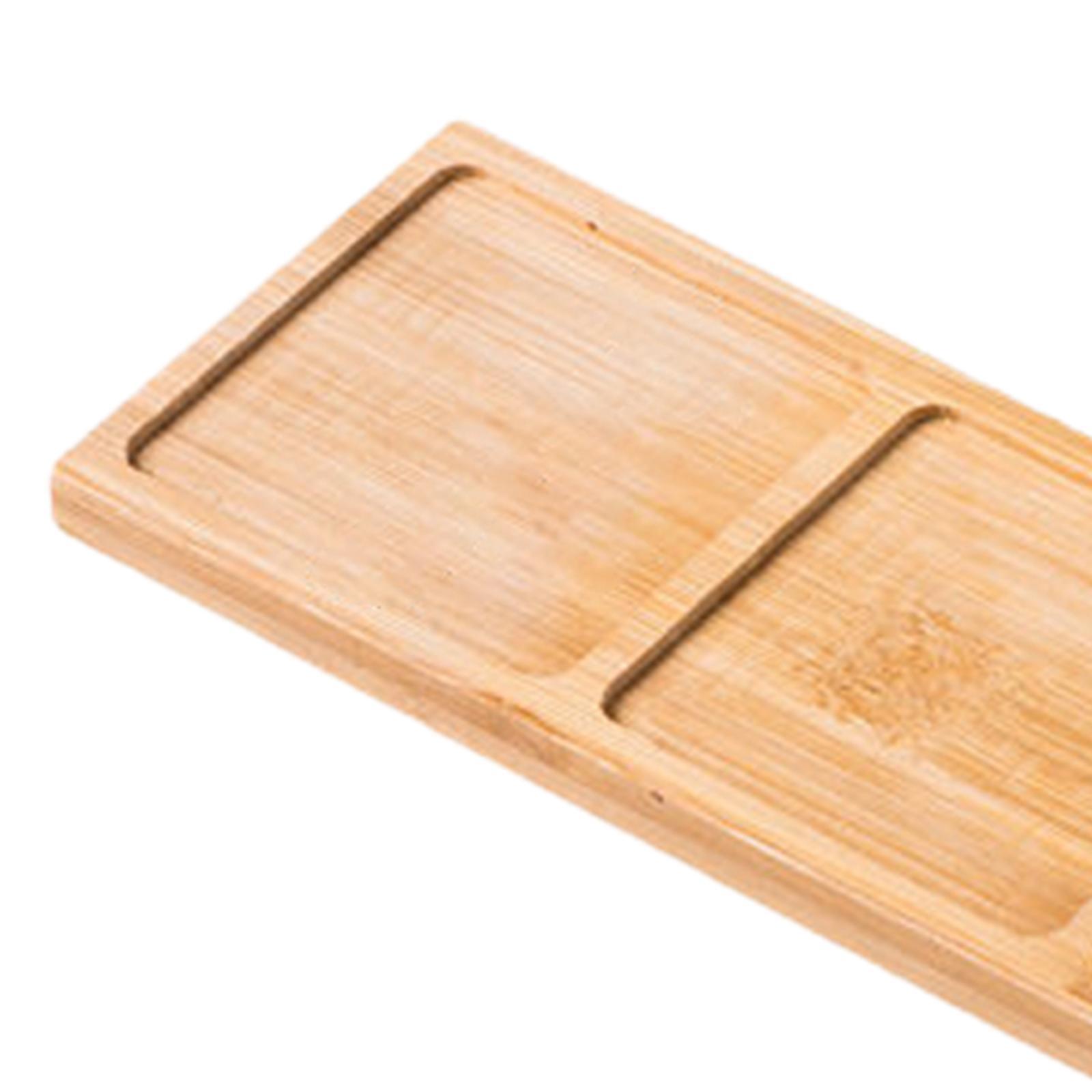 Modern Wooden Service Tray Food Dispenser Food Tray Display Tray Cupcake Tray for Dresser Restaurants Countertop Office Decorative