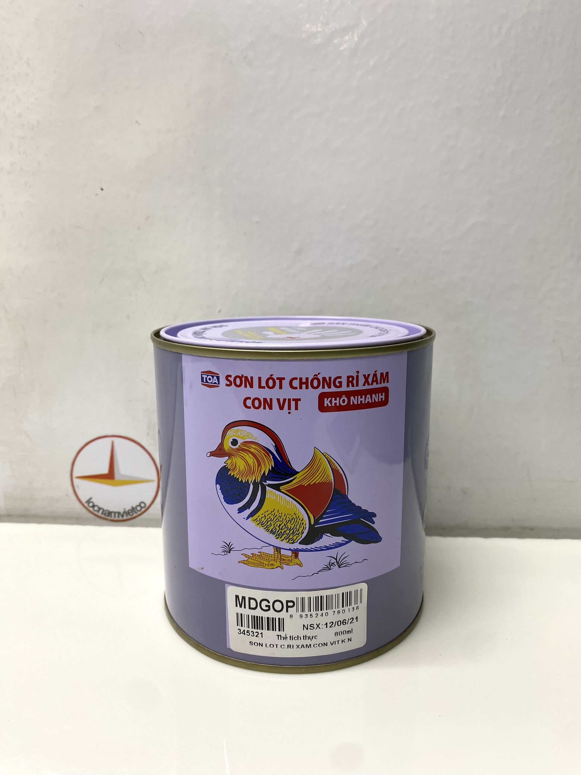 Sơn lót chống rỉ cao cấp TOA con Vịt màu xám 800ml _ MD GOP