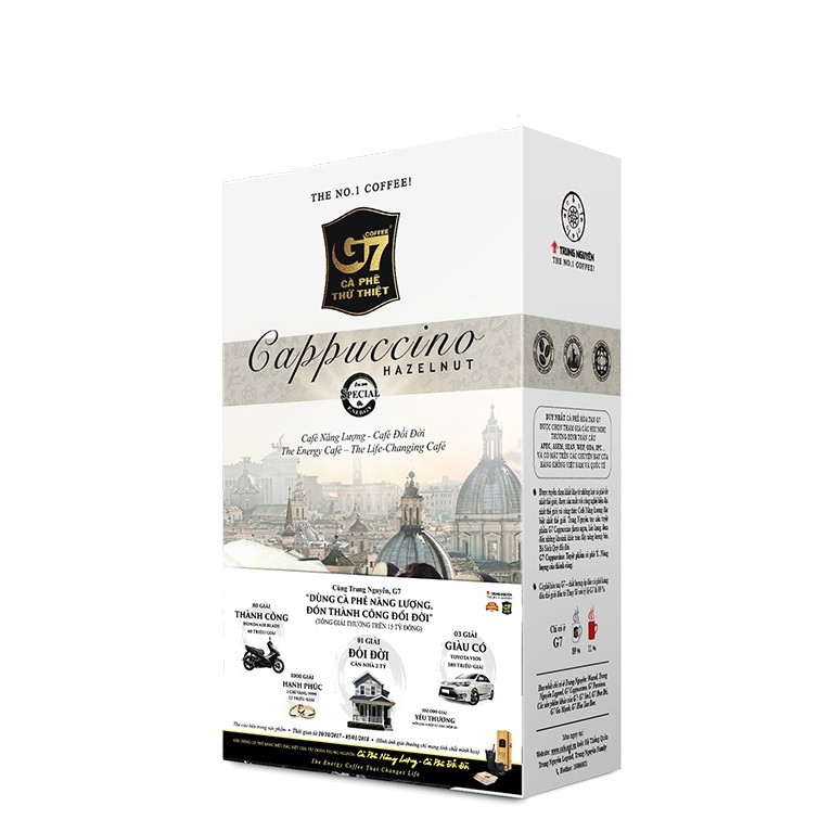 Cà phê G7 Capuchino Hazelnut 3 hộp
