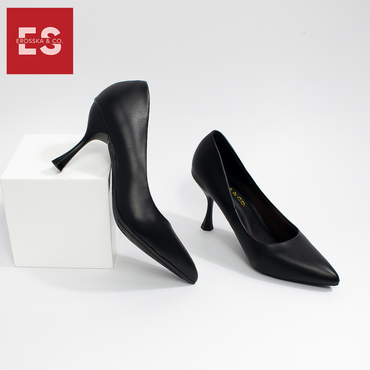Giày cao gót Erosska thời trang bít mũi kiểu dáng thanh lịch dễ phối đồ cao 7cm EP010