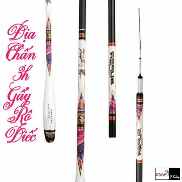 Cần Câu Tay Địa Chấn 3H Chuyên Gẩy Rô Gẩy Riếc ( Tặng Ngọn Phụ ) CT13 - Sanami fishing