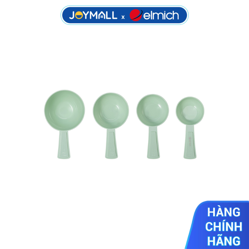 Bộ Cốc Đong 4 Chiếc Elmich EL0276 Nhiều Dung Tích, Hàng Chính Hãng, Không BPA, Có Vạch Chia- JoyMall